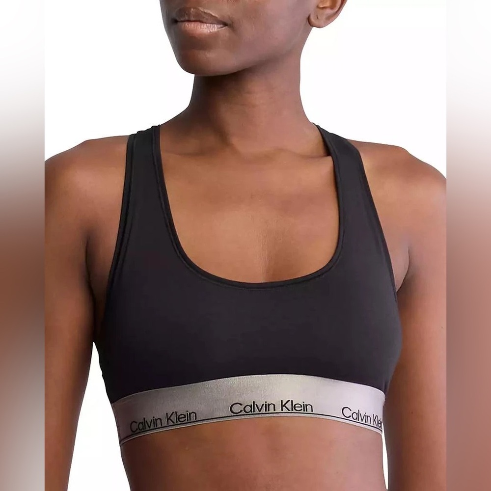 Calvin Klein Women's 2-Pk. Modern Cotton Unlined Bralette - Picture 4 of 10